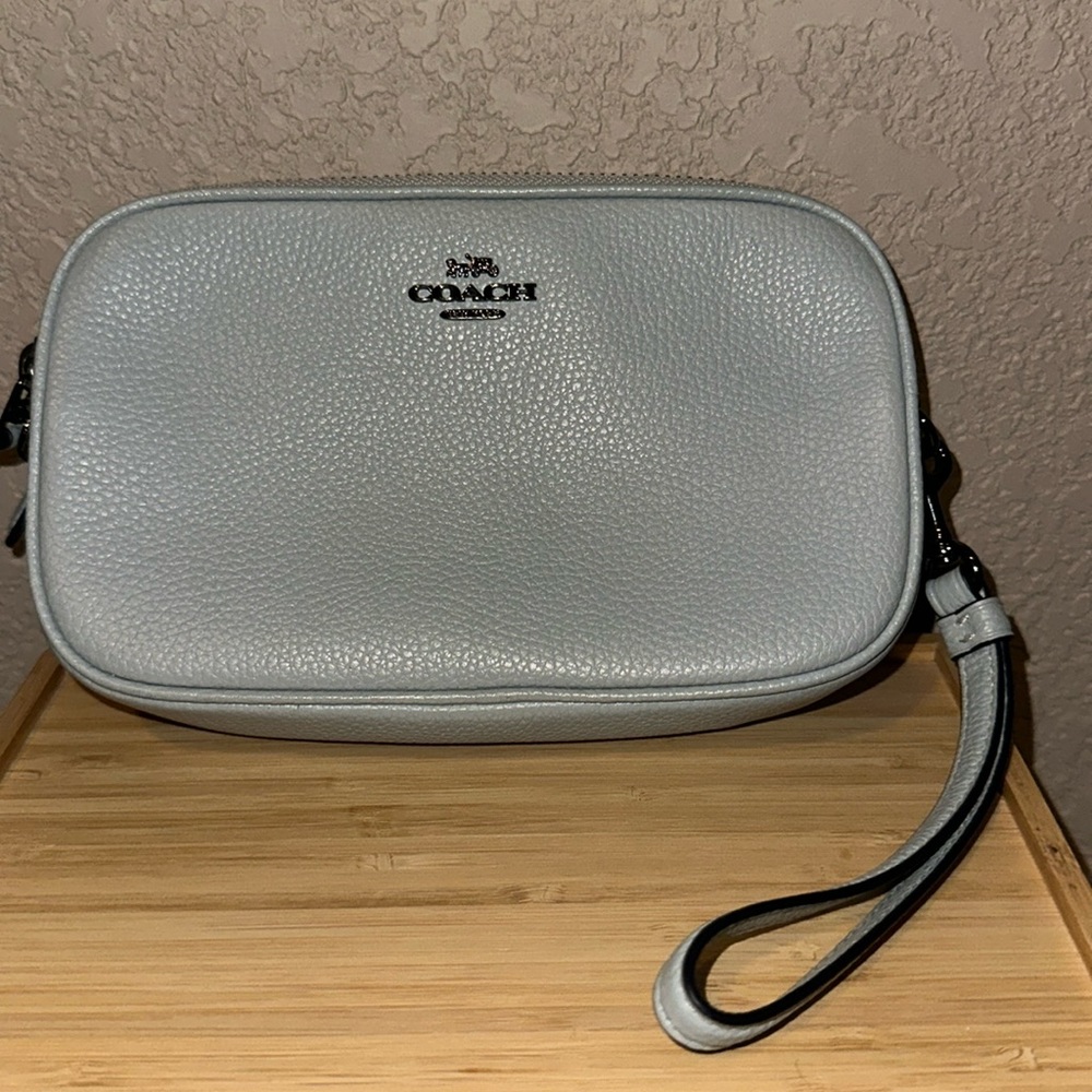 Coach Clutch, Wrist Purse, Crossbody Bag  baby blue